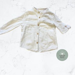 Zara | size 18-24m EUC Soft cotton button down.